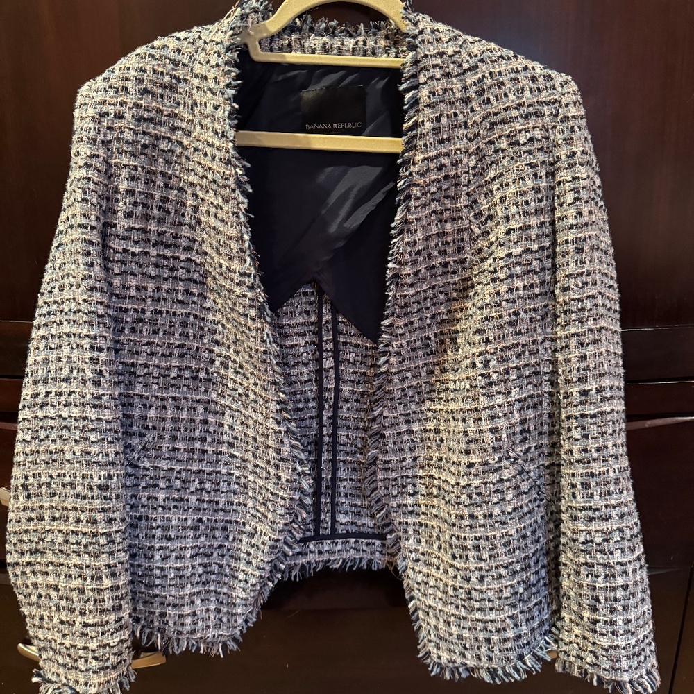Banana Republic tweed blazer